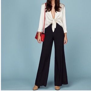 Reformation Wide Leg High Waisted Trouser